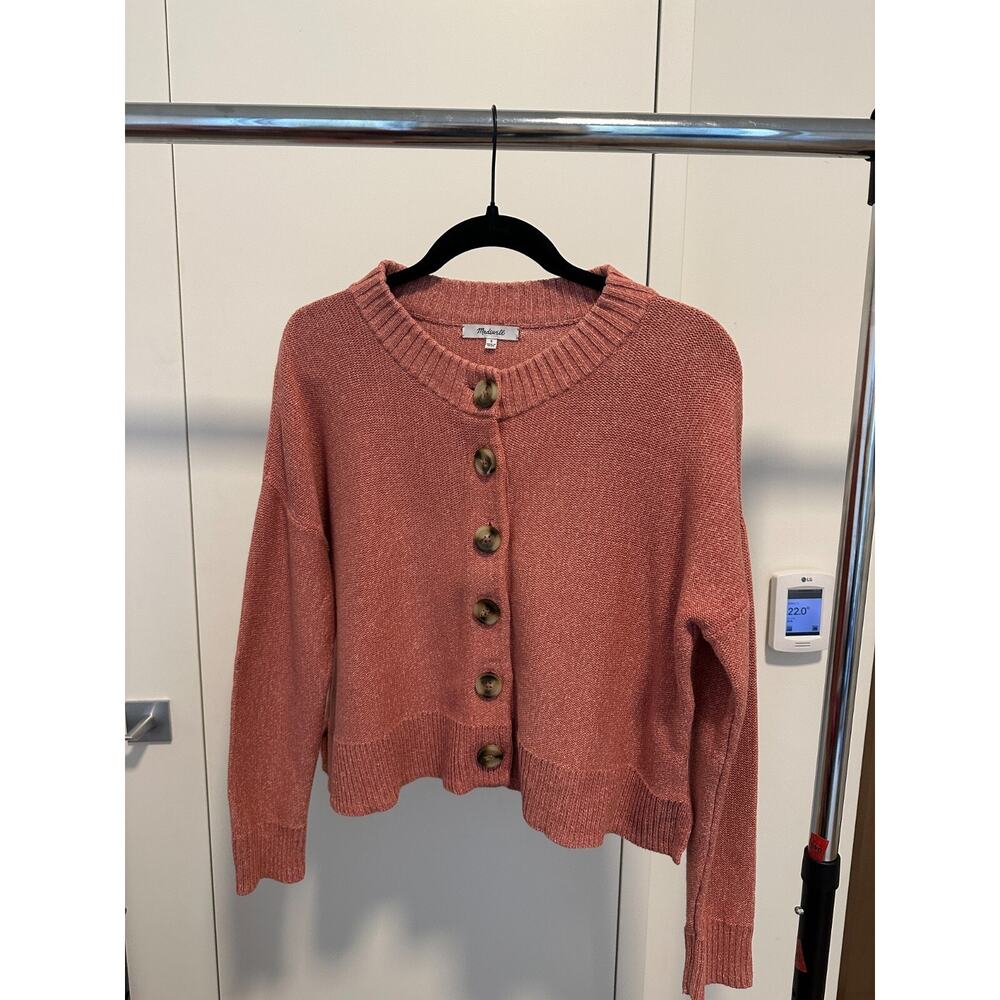 Madewell Cardigan 100% cotton knit Size S Summer